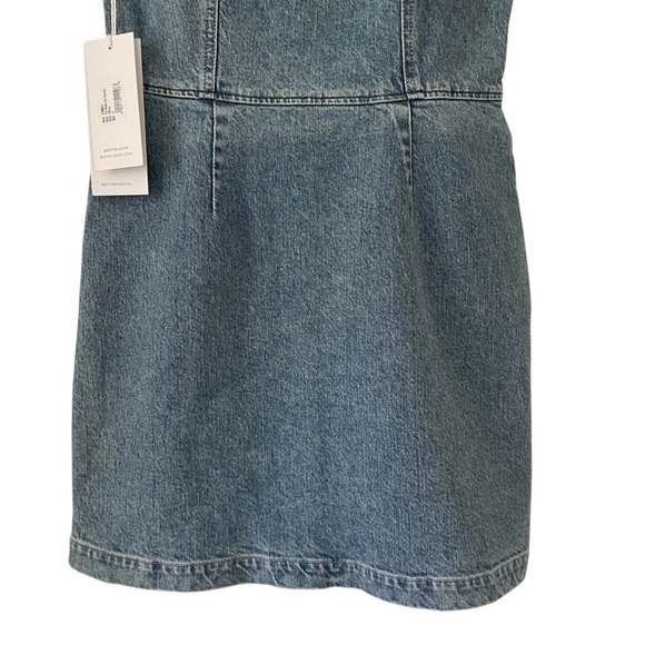 Boyish The Robin Blue Puff Sleeve Mini Dress Size 4 NWT - Picture 4 of 7